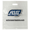 LDPE die cut shopping bags with patch